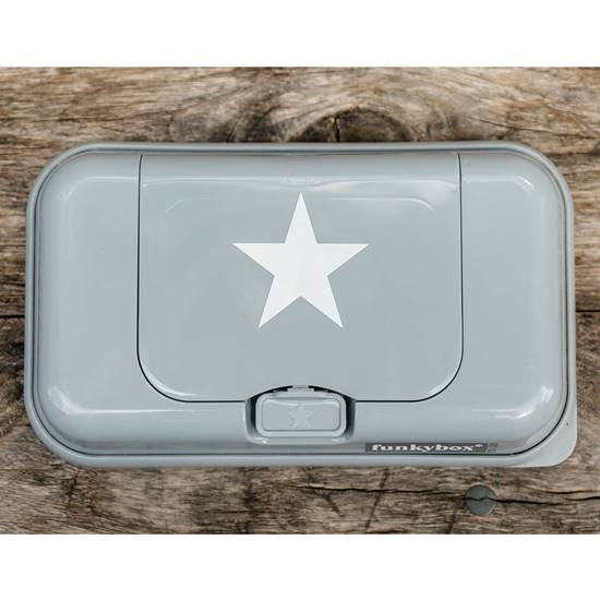 Picture of Baby Wipes Dispenser Grey Stars