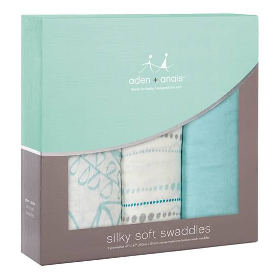 Picture of Swaddle Silky Soft azure (pack 3)