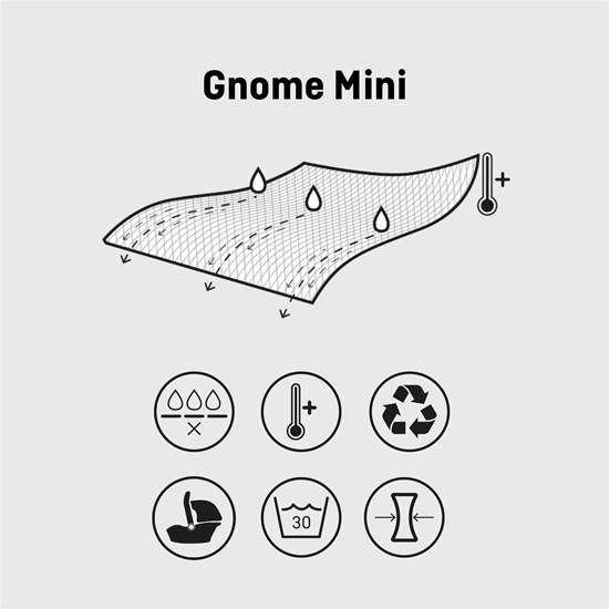 Gnome Mini100, Sacco termico universale ovetto e carrozzina, 100 grammi, Black Edition
