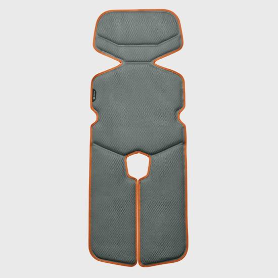 Airboard materassino traspirante per Passeggino e Seggiolino Auto_Taglia M_Gray/Active Orange